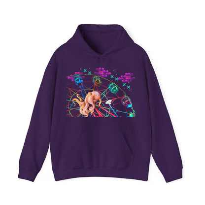 Octopi Ferris Wheel Unisex Heavy Blend™ Hooded Sweatshirt