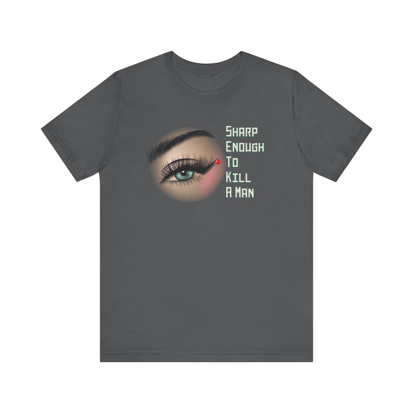 Sharp Enough (green eye) Unisex Jersey Short Sleeve Tee