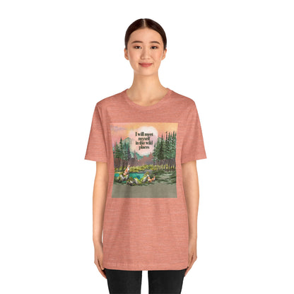 I Will Meet Myself In The Wild Places - Color Unisex Jersey Short Sleeve Tee