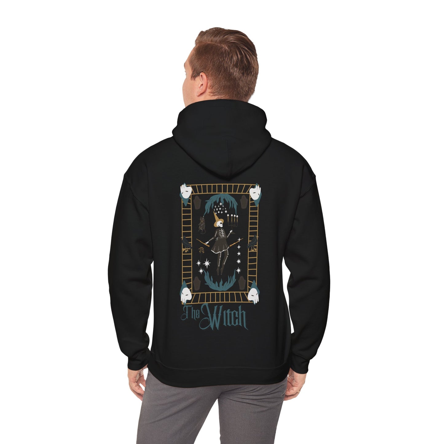 The Witch Tarot Style Unisex Heavy Blend™ Hooded Sweatshirt