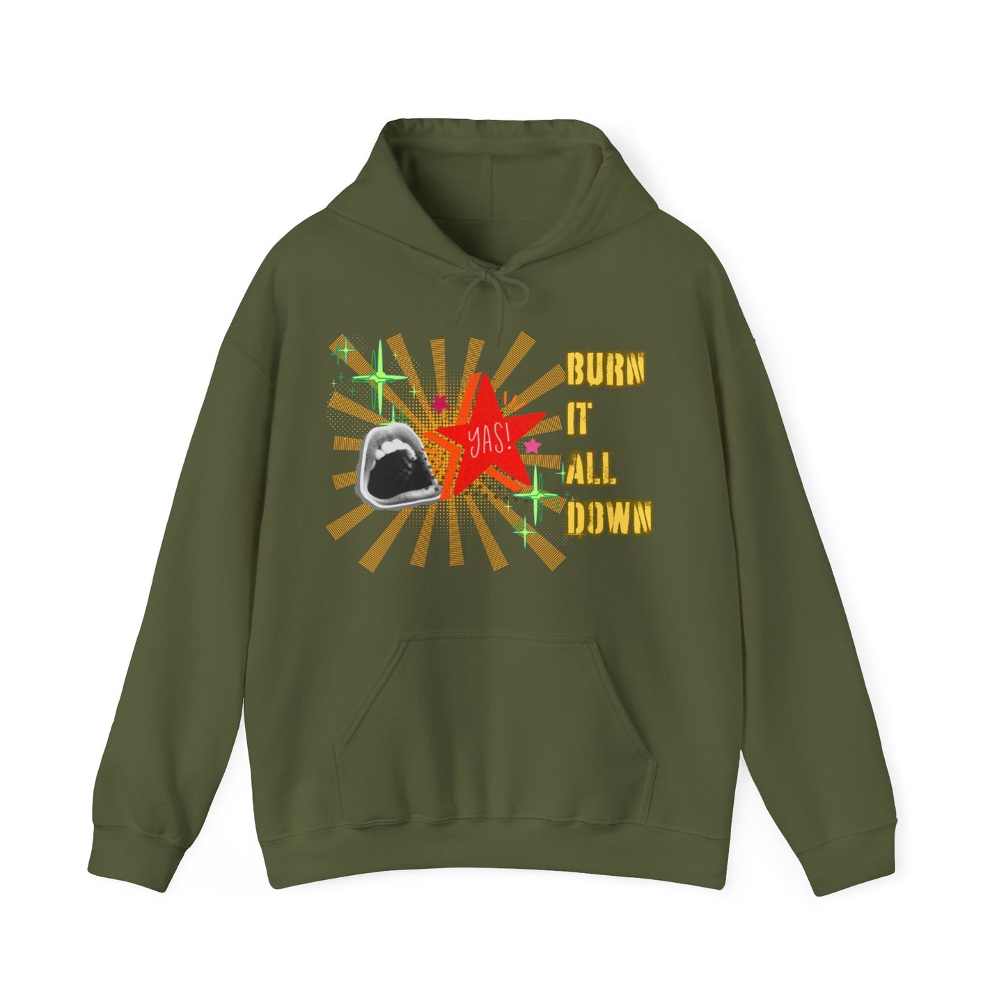 Burn It All Down Unisex Heavy Blend™ Hooded Sweatshirt