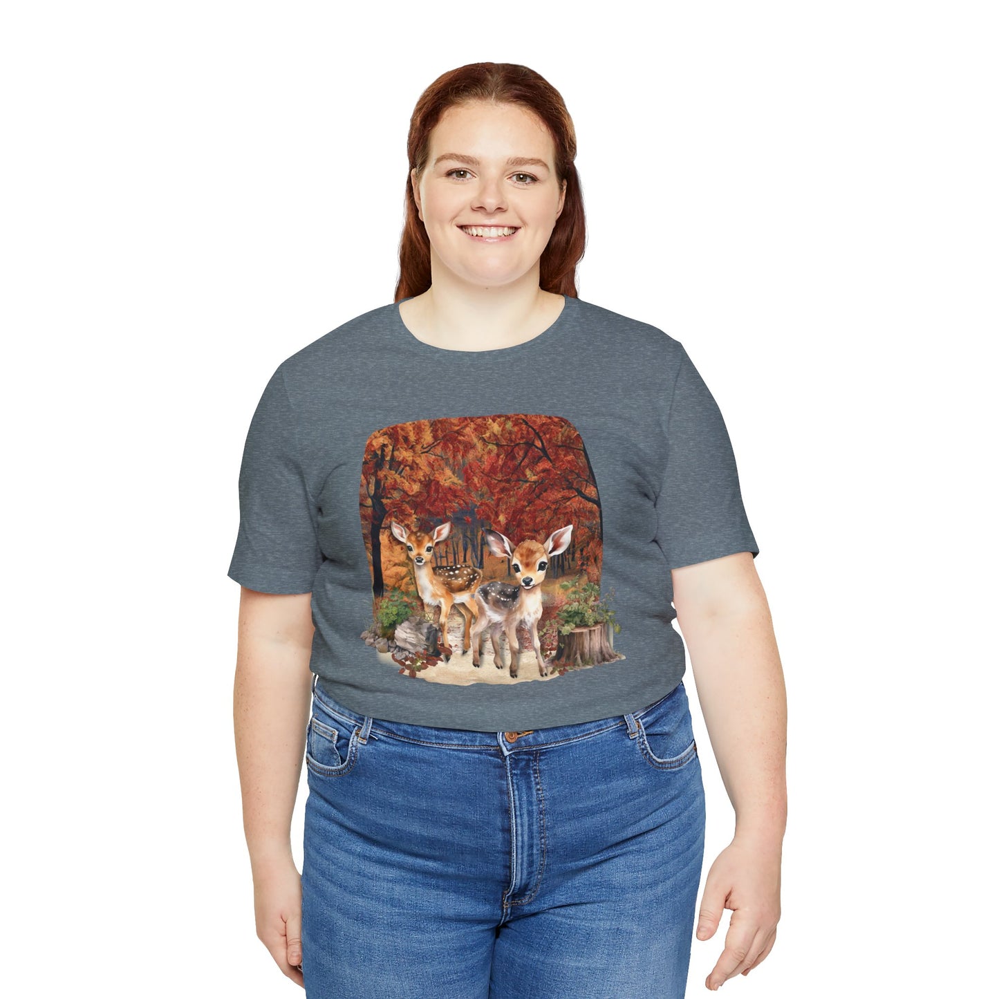 Autumn Fawns Unisex Jersey Short Sleeve Tee