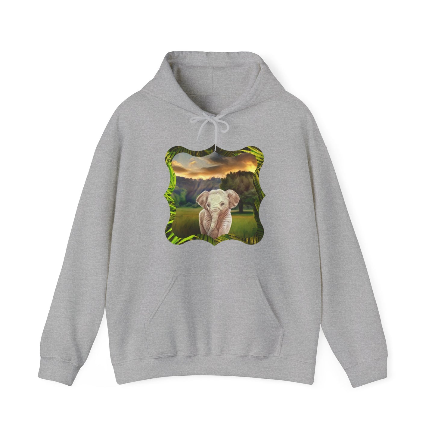 Why are baby elephants so cute, though? Unisex Heavy Blend™ Hooded Sweatshirt