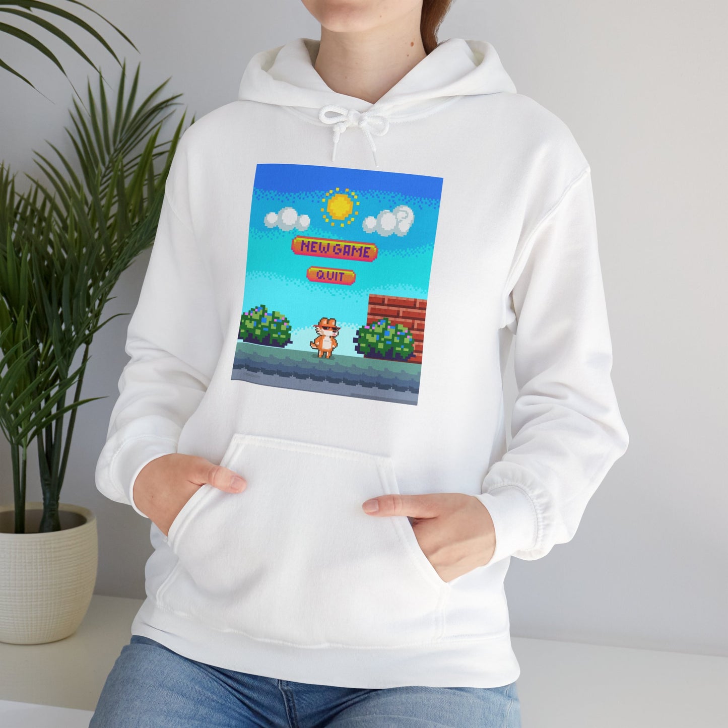 New Game? Quit? Unisex Heavy Blend™ Hooded Sweatshirt