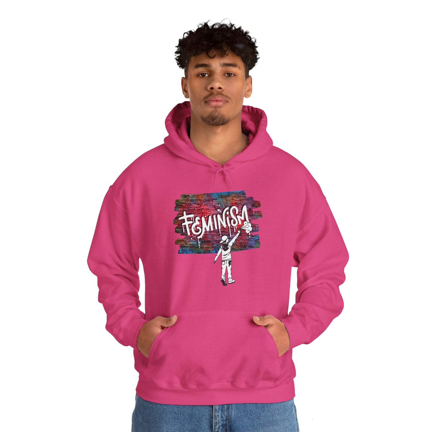 Street Art Feminism Unisex Heavy Blend™ Hooded Sweatshirt