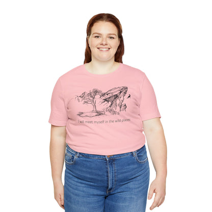 I will meet myself in the wild places - Climber Unisex Jersey Short Sleeve Tee