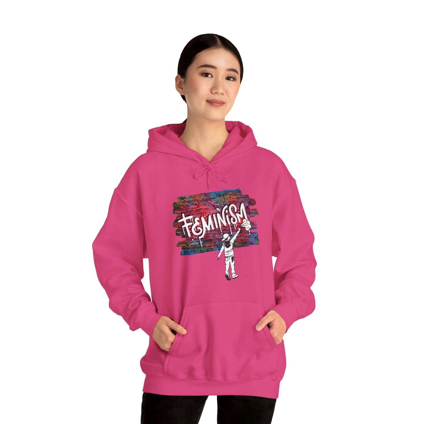 Street Art Feminism Unisex Heavy Blend™ Hooded Sweatshirt