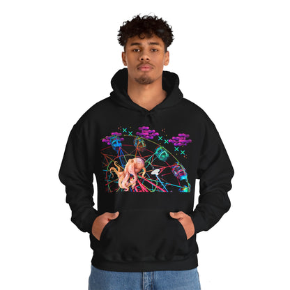 Octopi Ferris Wheel Unisex Heavy Blend™ Hooded Sweatshirt