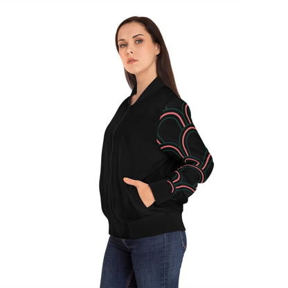 Nouveau Beetle Women's Bomber Jacket (AOP)