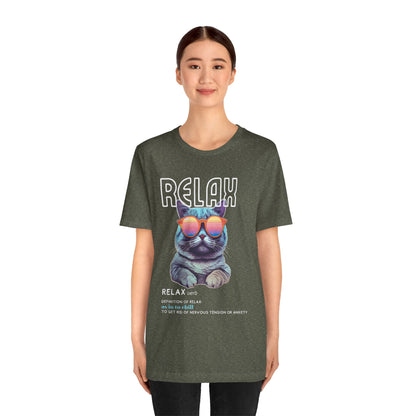 Kitty Says Relax Unisex Jersey Short Sleeve Tee