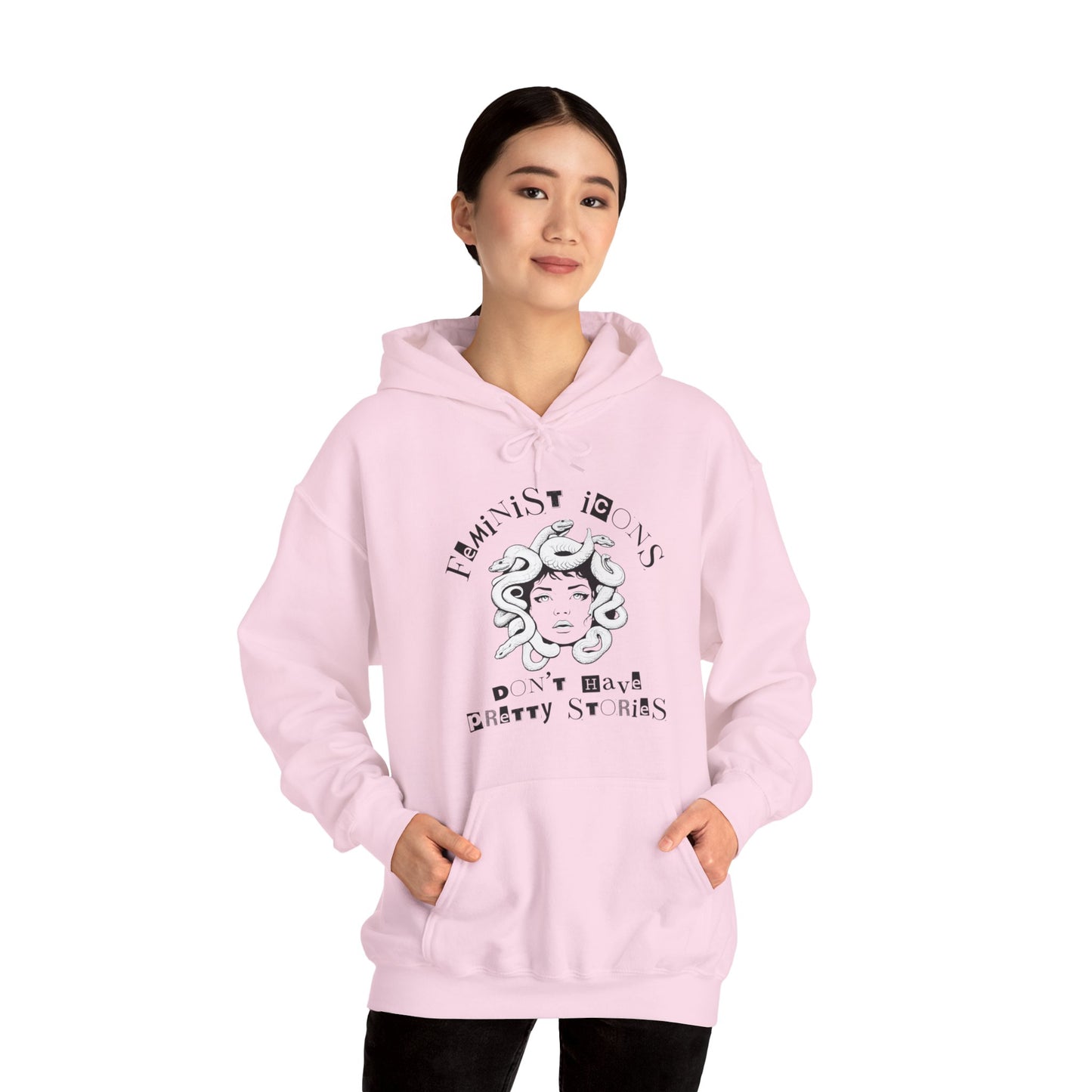 Feminist Icons Don't Have Pretty Stories Unisex Heavy Blend™ Hooded Sweatshirt