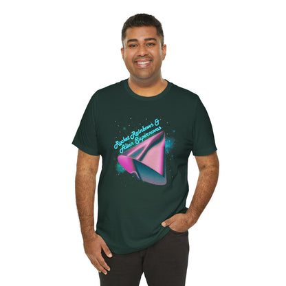 Rocket Rainbows & Alien Supernovas Unisex Jersey Short Sleeve Tee