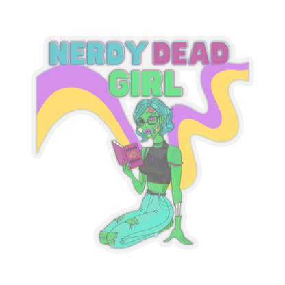 Nerdy Dead Girl Kiss-Cut Stickers