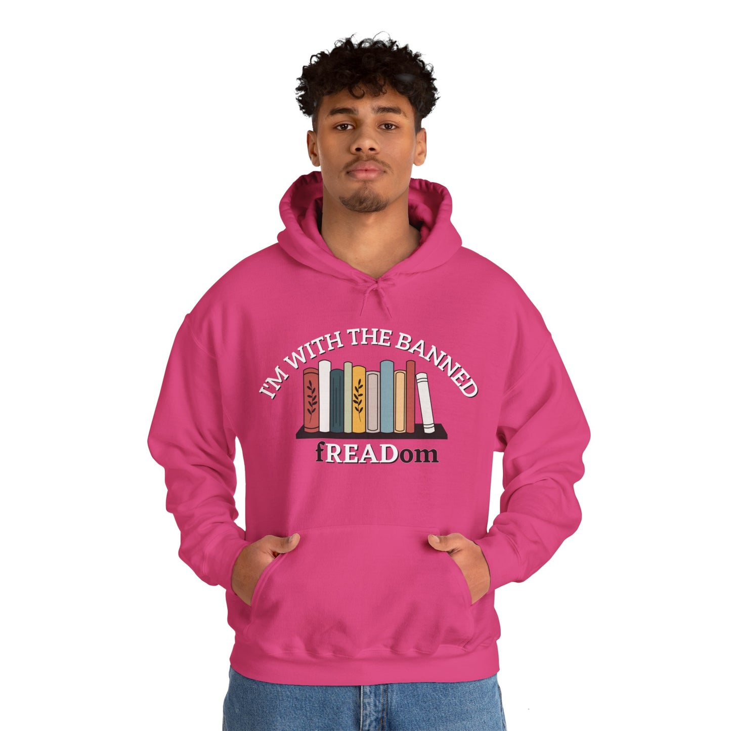 I'm With The Banned - fREADom Unisex Heavy Blend™ Hooded Sweatshirt