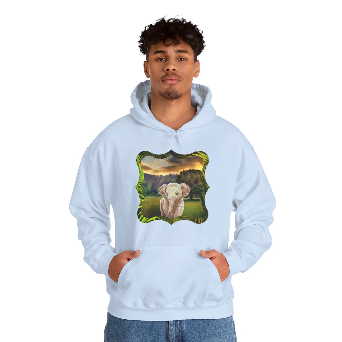 Why are baby elephants so cute, though? Unisex Heavy Blend™ Hooded Sweatshirt