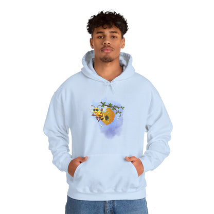 Super Cool Bee, Bro Unisex Heavy Blend™ Hooded Sweatshirt