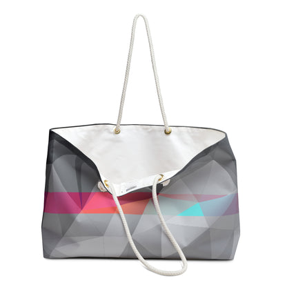 Polygon Contrast Weekender Bag