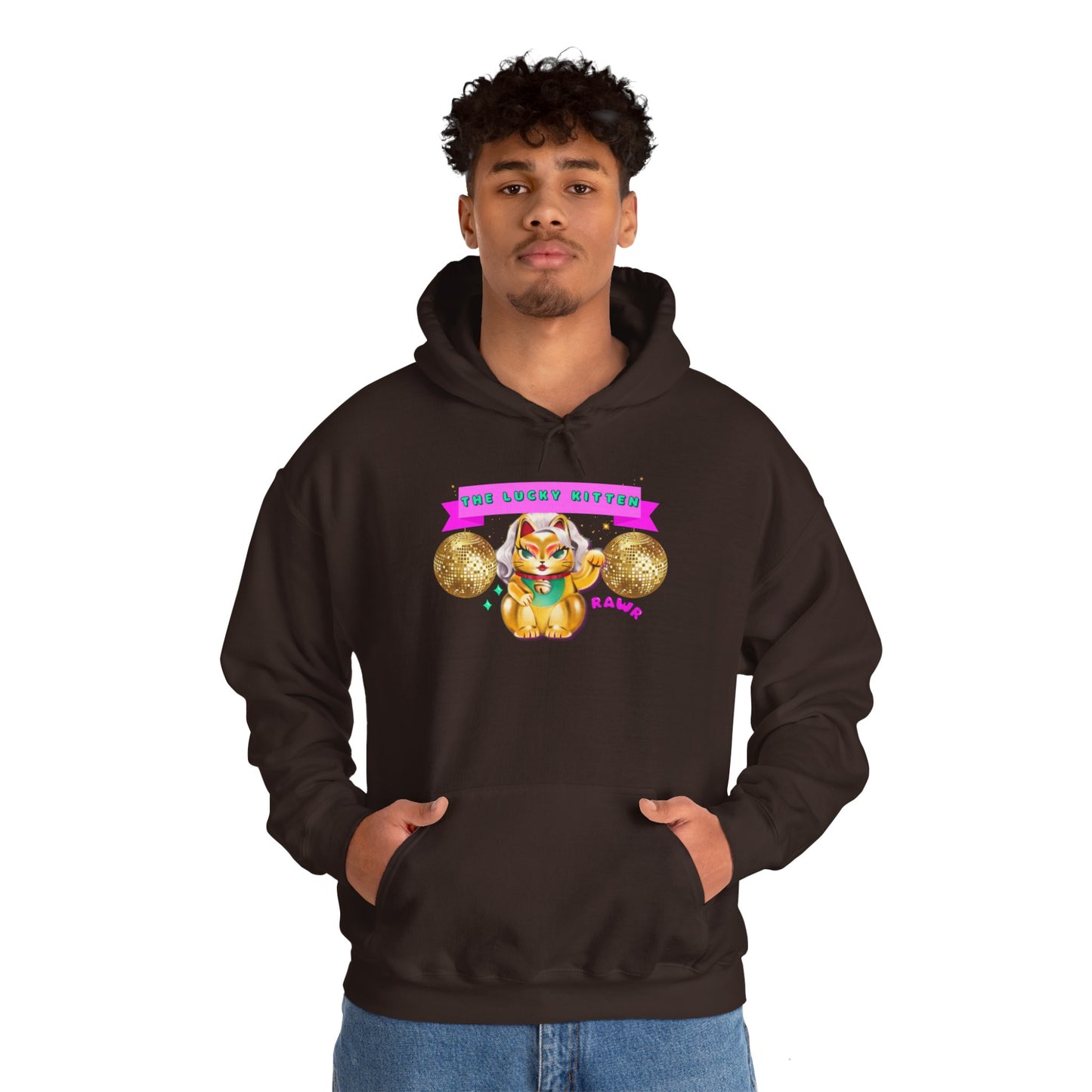 The Lucky Kitten Unisex Heavy Blend™ Hooded Sweatshirt