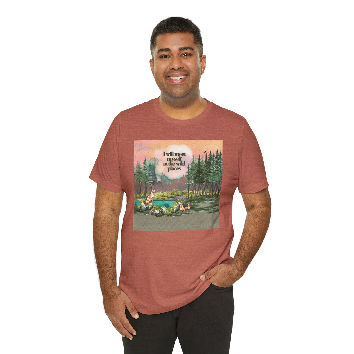 I Will Meet Myself In The Wild Places - Color Unisex Jersey Short Sleeve Tee