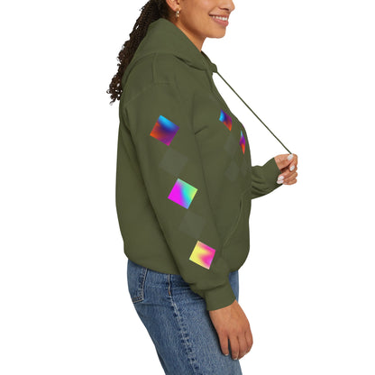 Psychedelic Preppy Print Unisex Heavy Blend™ Hooded Sweatshirt