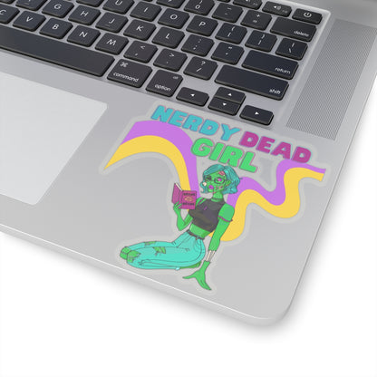 Nerdy Dead Girl Kiss-Cut Stickers