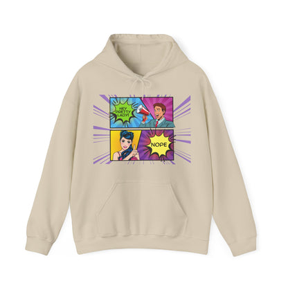 Nope 1 - Pop Art Unisex Heavy Blend™ Hooded Sweatshirt