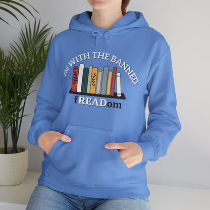 I'm With The Banned - fREADom Unisex Heavy Blend™ Hooded Sweatshirt