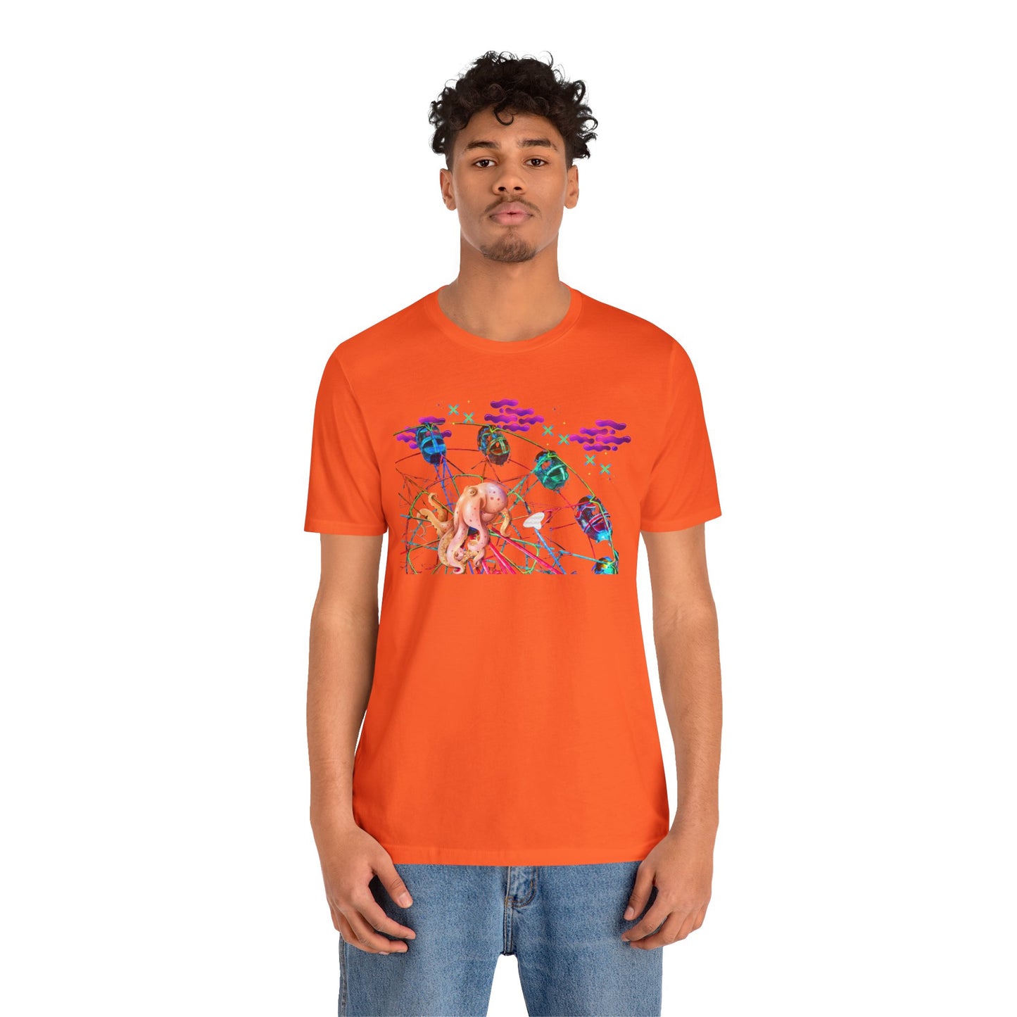 Octopi Ferris Wheel Unisex Jersey Short Sleeve Tee