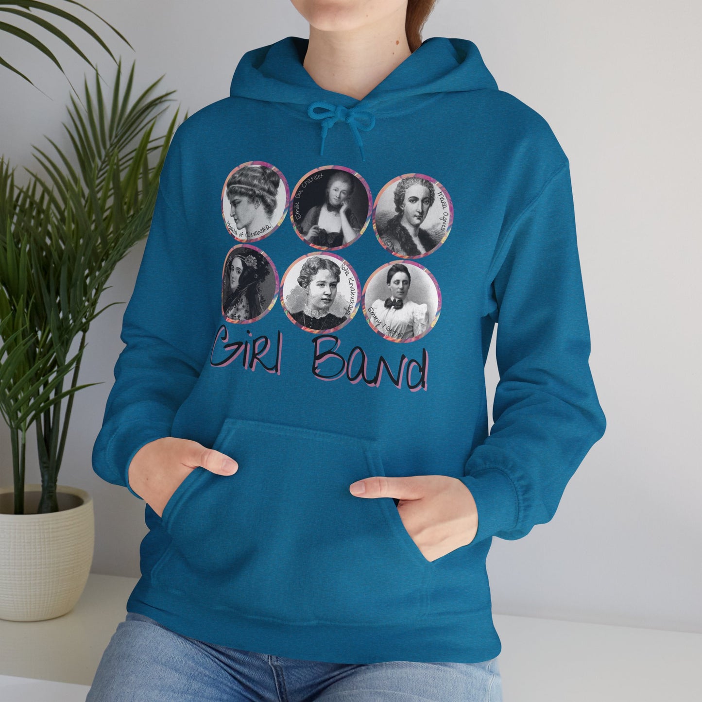 Girl Band - Famous Female Scientists Unisex Heavy Blend™ Hooded Sweatshirt