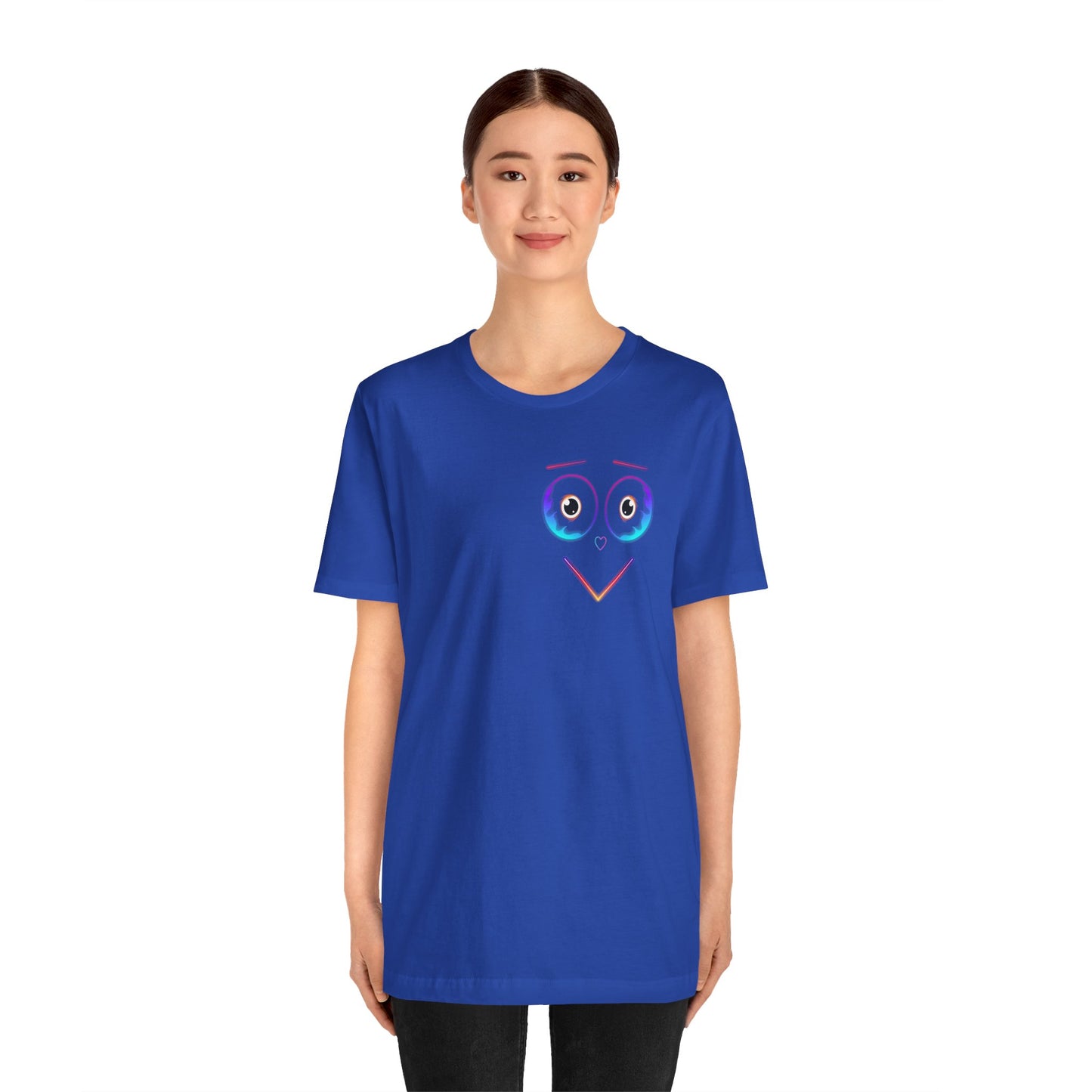 Neon Happy Face Unisex Jersey Short Sleeve Tee