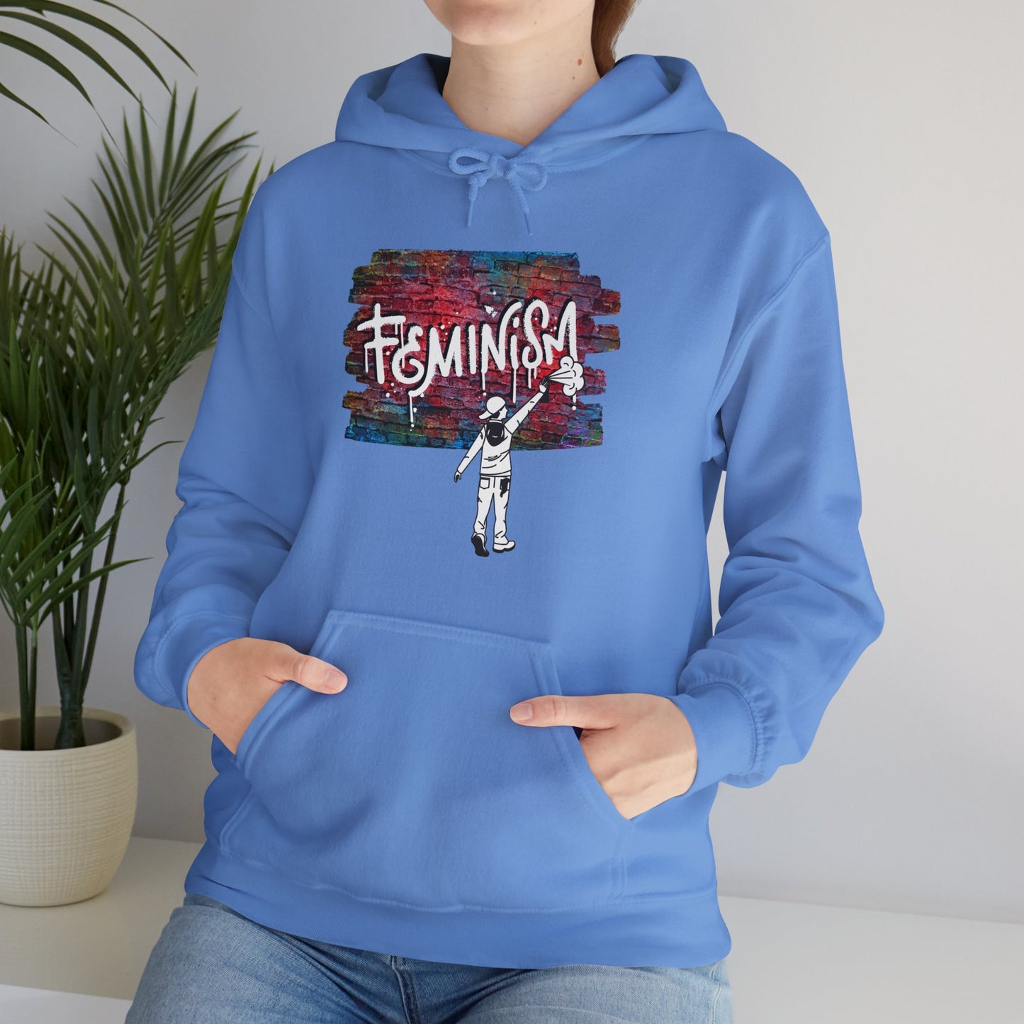 Street Art Feminism Unisex Heavy Blend™ Hooded Sweatshirt