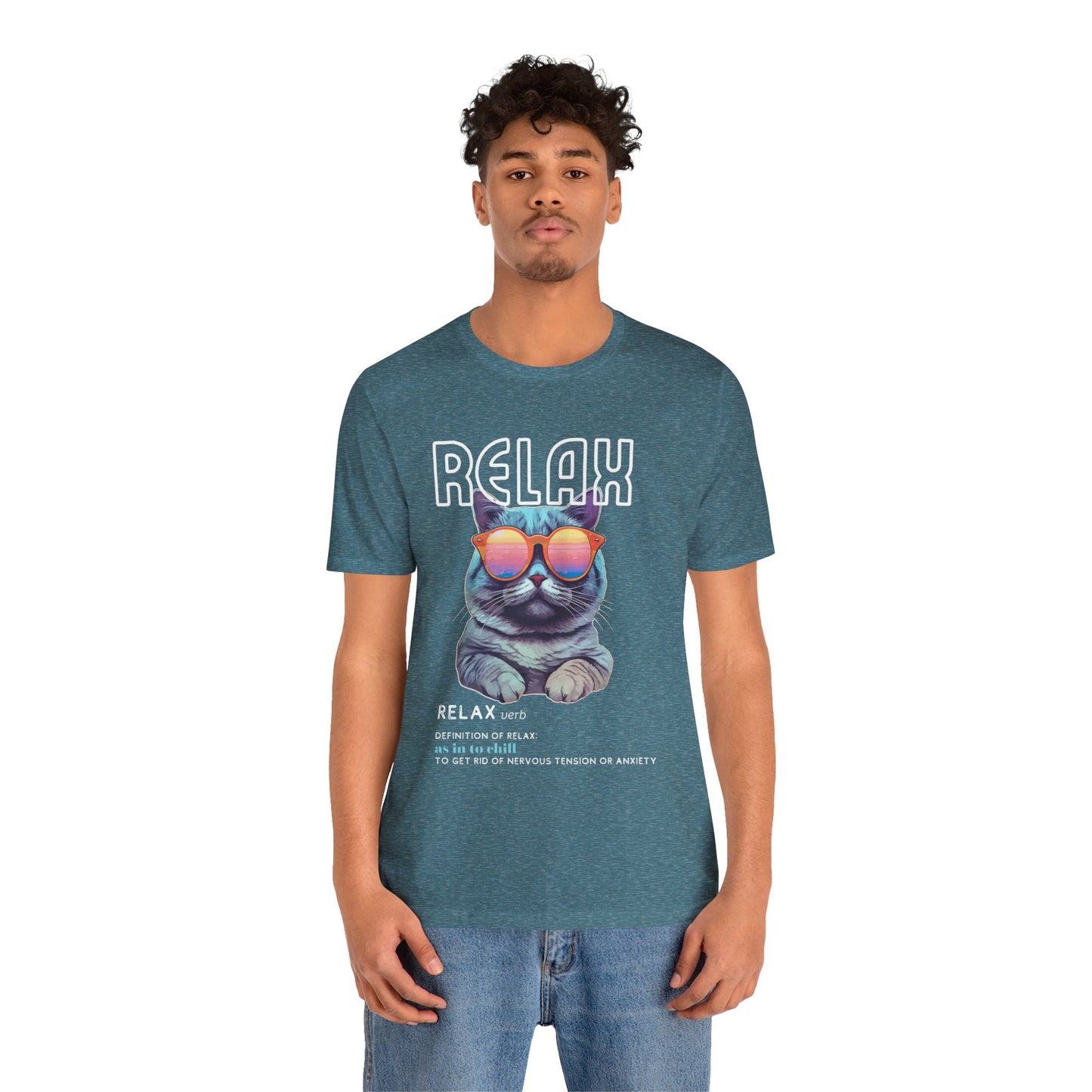 Kitty Says Relax Unisex Jersey Short Sleeve Tee