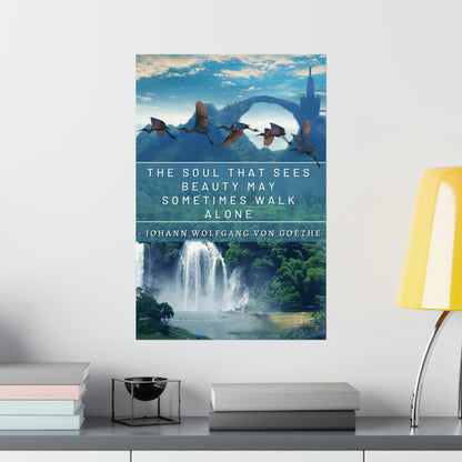 Flock of Hidden Places - Von Goethe Quote Matte Vertical Posters