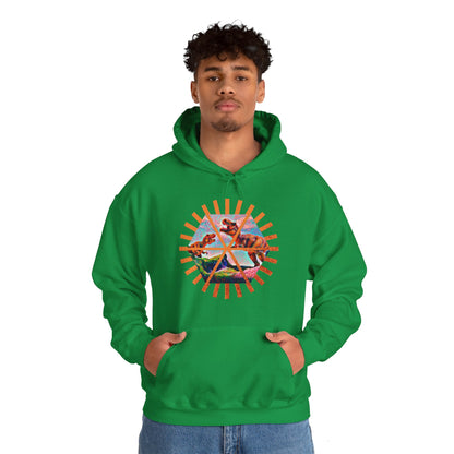 T-Rex sings the song of its people! Unisex Heavy Blend™ Hooded Sweatshirt