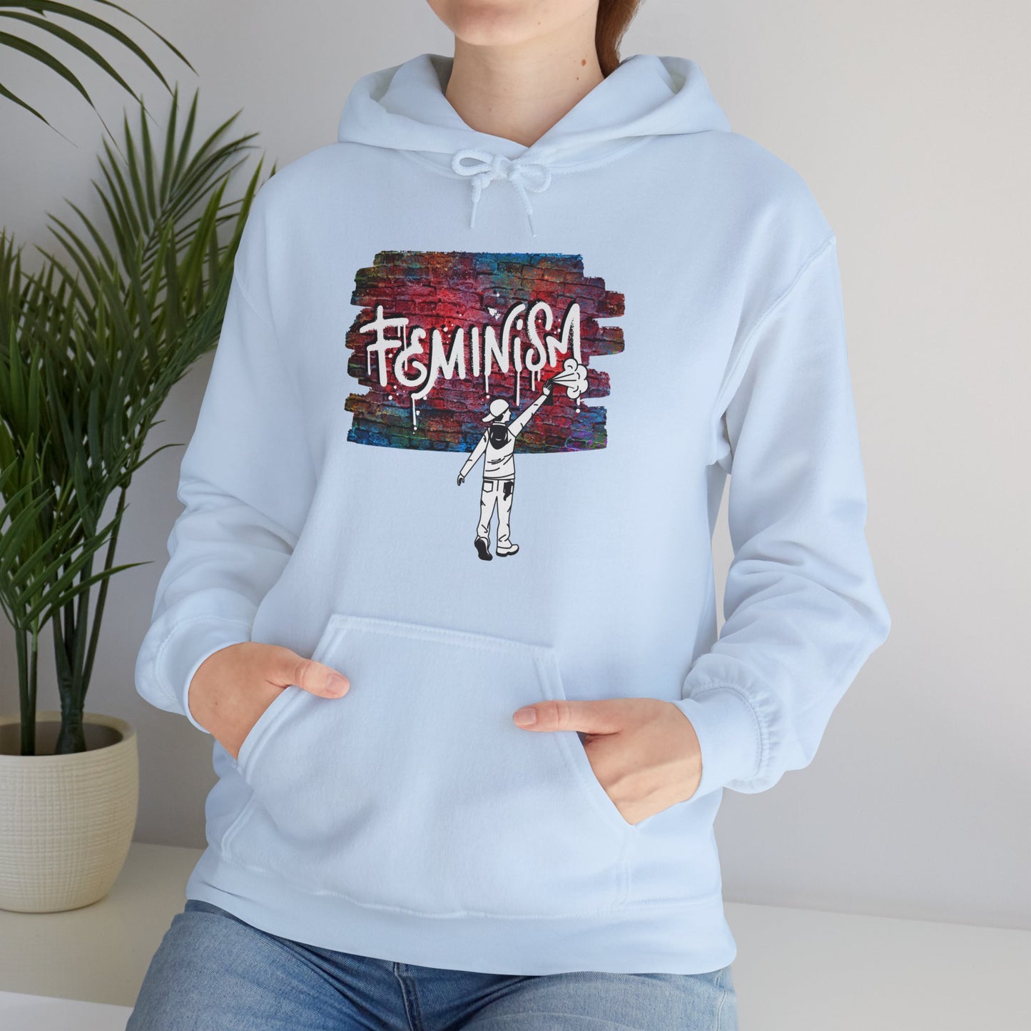 Street Art Feminism Unisex Heavy Blend™ Hooded Sweatshirt