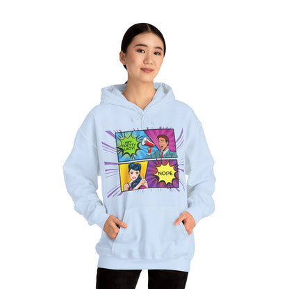 Nope 1 - Pop Art Unisex Heavy Blend™ Hooded Sweatshirt