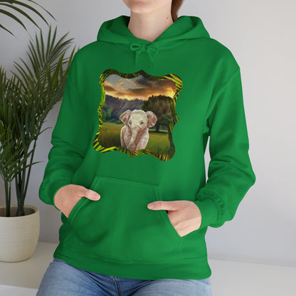 Why are baby elephants so cute, though? Unisex Heavy Blend™ Hooded Sweatshirt