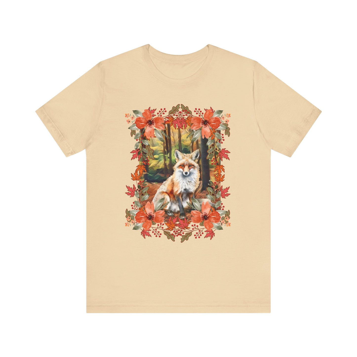 Autumn Fox Unisex Jersey Short Sleeve Tee