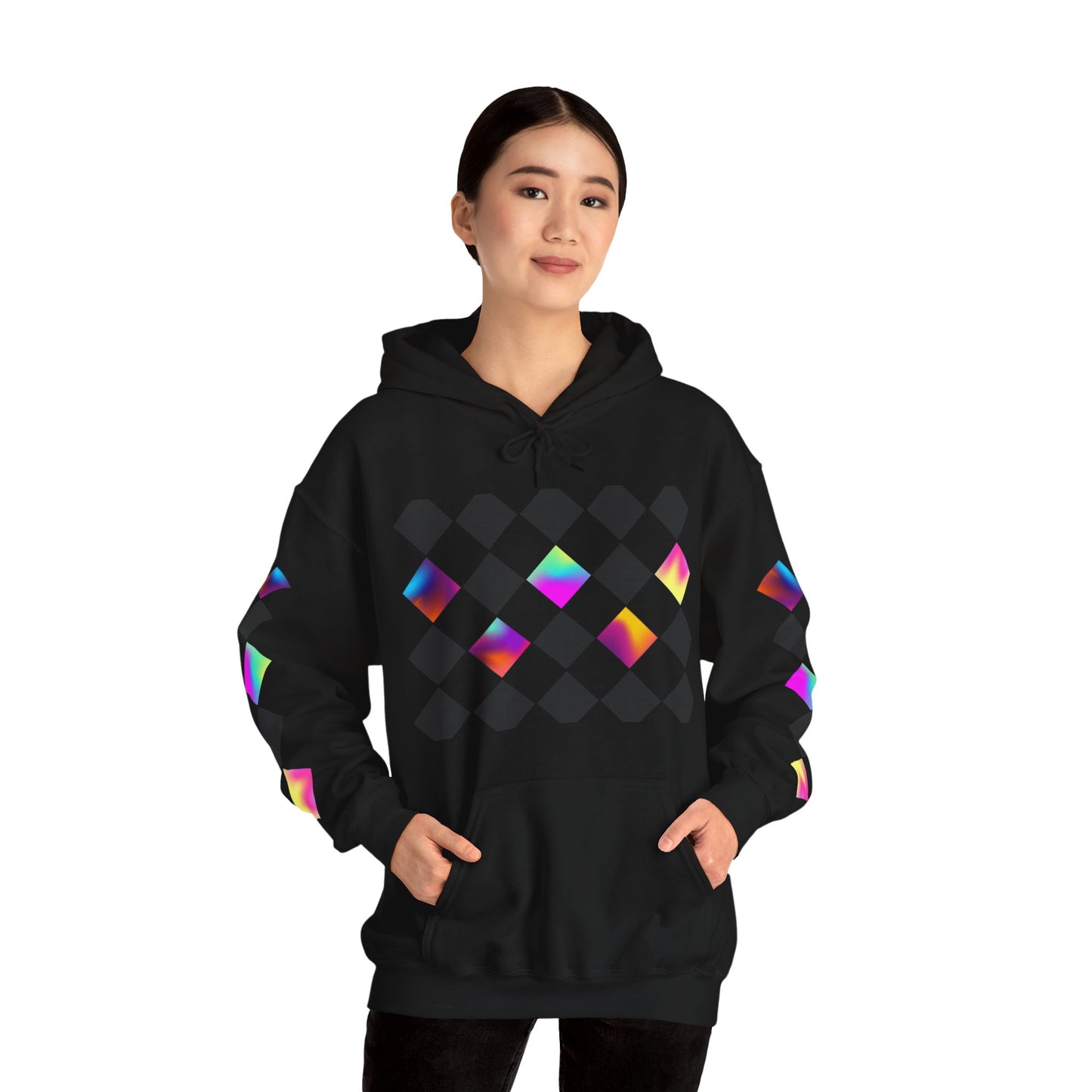 Psychedelic Preppy Print Unisex Heavy Blend™ Hooded Sweatshirt