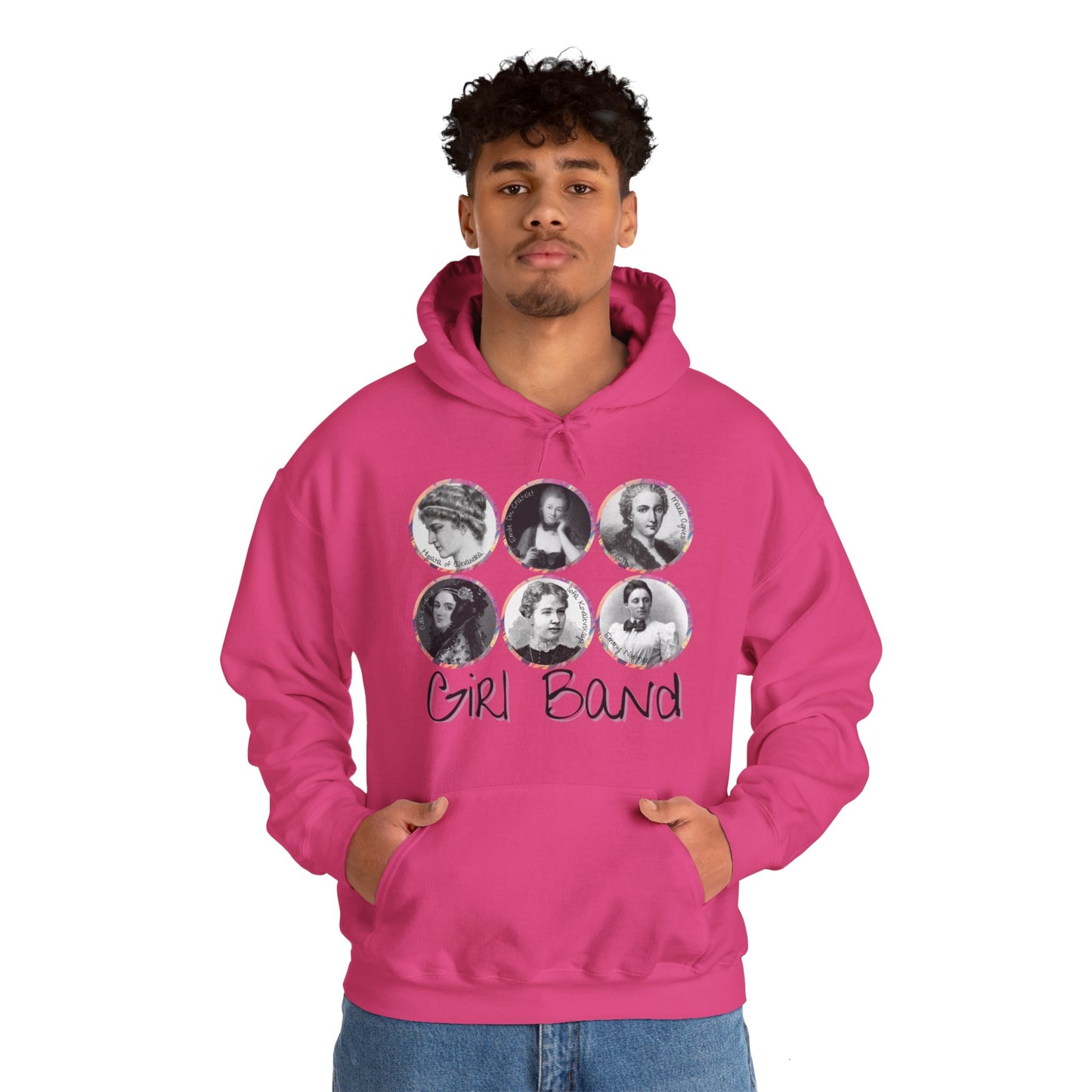 Girl Band - Famous Female Scientists Unisex Heavy Blend™ Hooded Sweatshirt