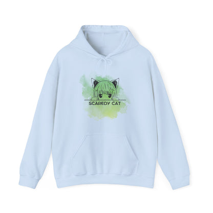 Anime Scaredy Cat Unisex Heavy Blend™ Hooded Sweatshirt