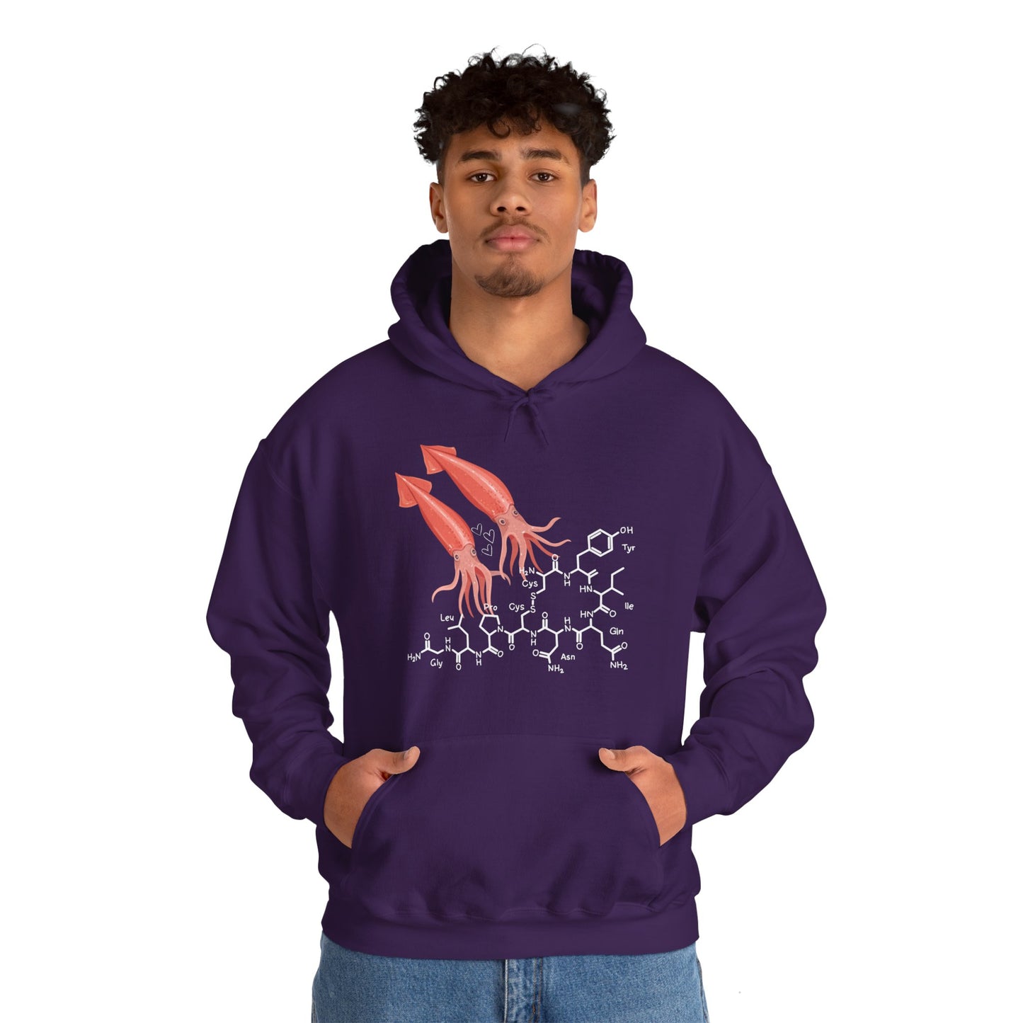 Squid Love - Oxytocin Unisex Heavy Blend™ Hooded Sweatshirt