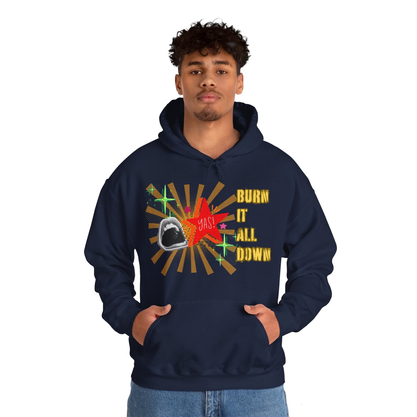 Burn It All Down Unisex Heavy Blend™ Hooded Sweatshirt