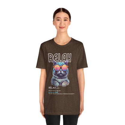 Kitty Says Relax Unisex Jersey Short Sleeve Tee