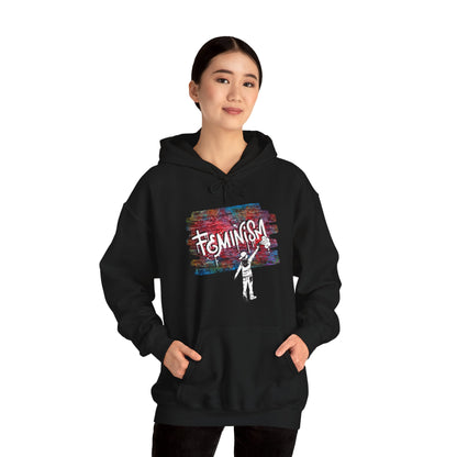 Street Art Feminism Unisex Heavy Blend™ Hooded Sweatshirt