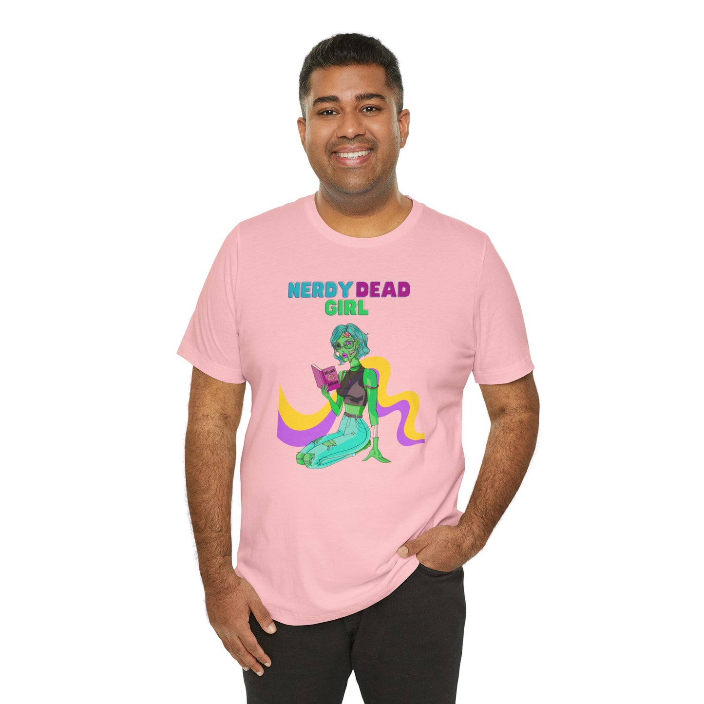 Nerdy Dead Girl Unisex Jersey Short Sleeve Tee