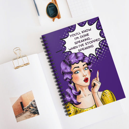 Snarky Ladies # 1 Spiral Notebook - Ruled Line