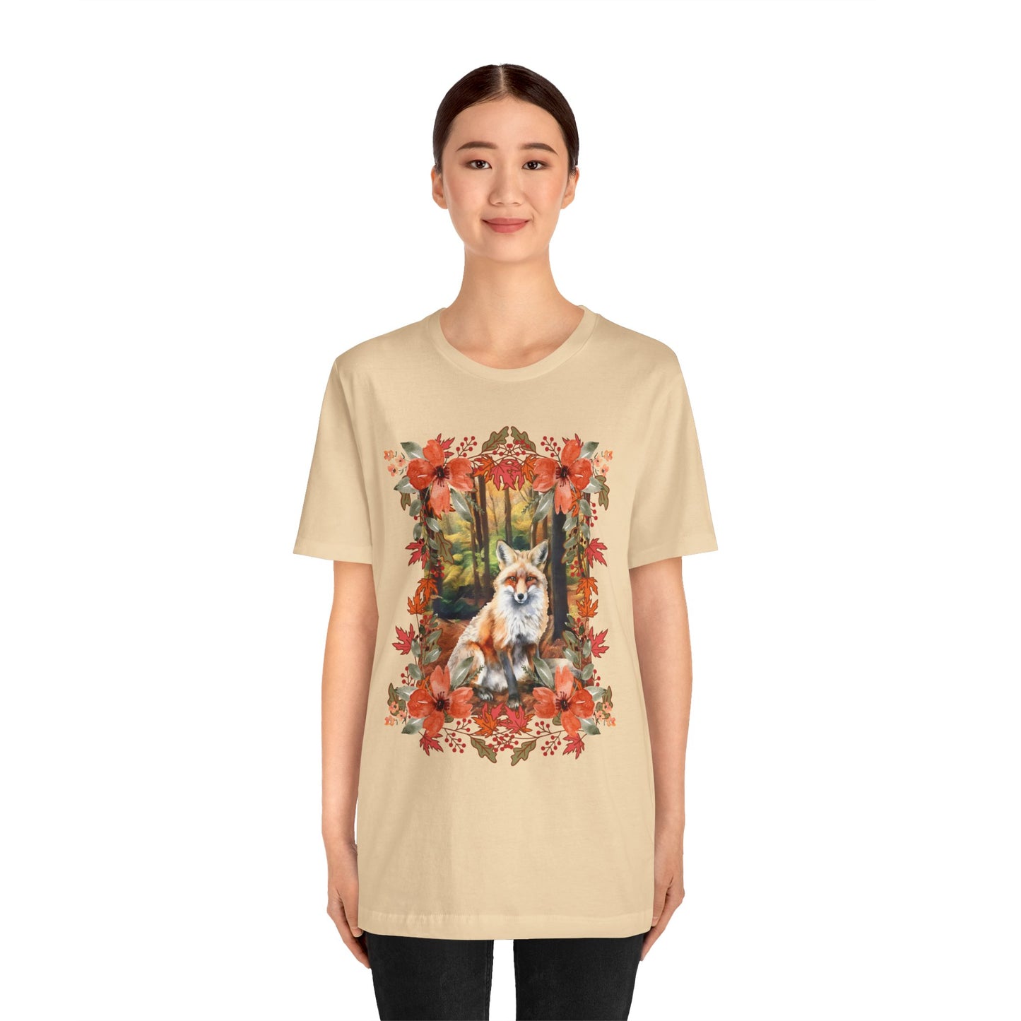 Autumn Fox Unisex Jersey Short Sleeve Tee