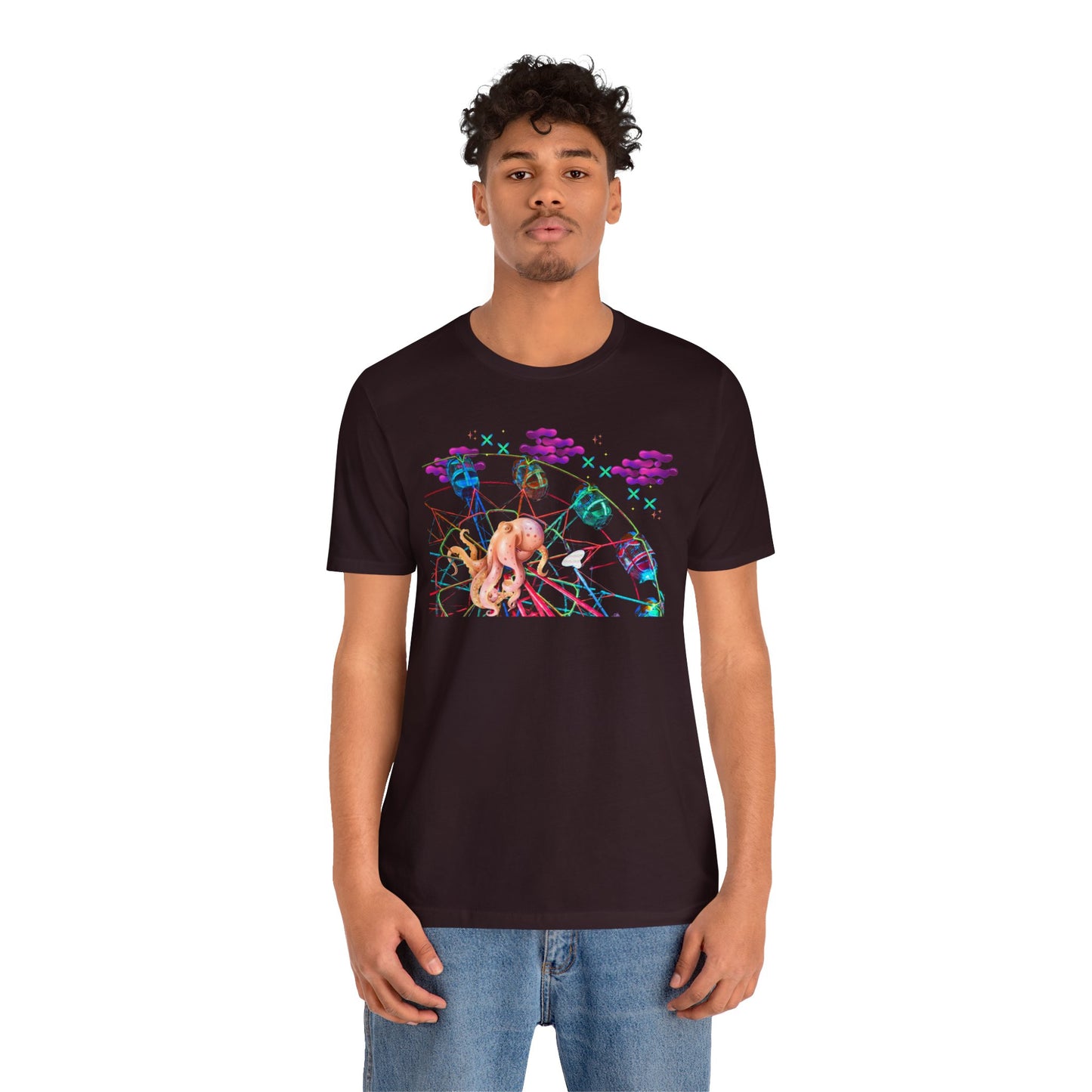 Octopi Ferris Wheel Unisex Jersey Short Sleeve Tee