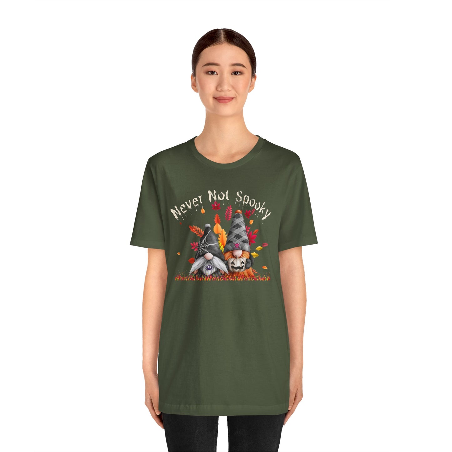 Never Not Spooky Gnomes Unisex Jersey Short Sleeve Tee